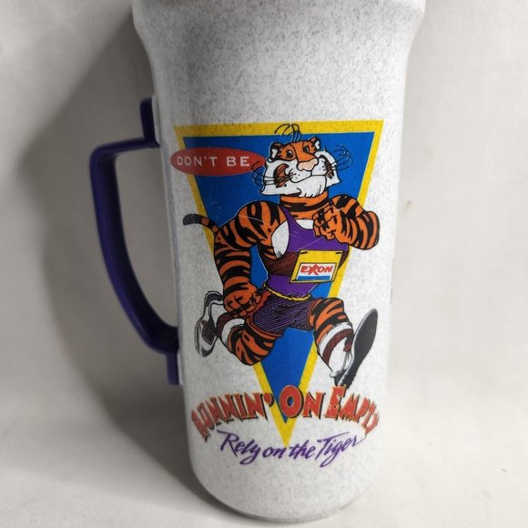 Vintage EXXON Traveler Tiger Coffee Mug Car Mug Running On Empty - Picture 7 of 7
